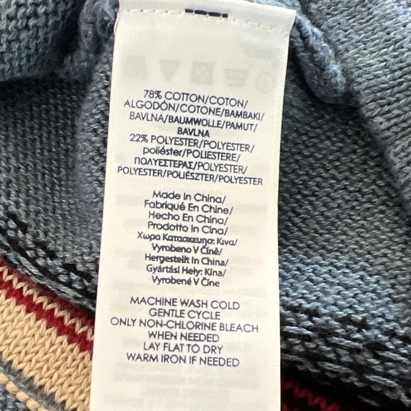 Chaps Western Aztec Pattern Tunic Sweater Vest - Picture 15 of 15